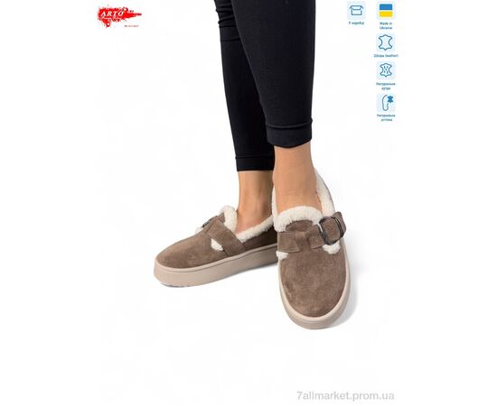 Фотография Туфли женские стильные зима 185 кофе.з. (8 пар р.37-41) "ARTO" недорого оптом от прямого поставщика, изображение 3