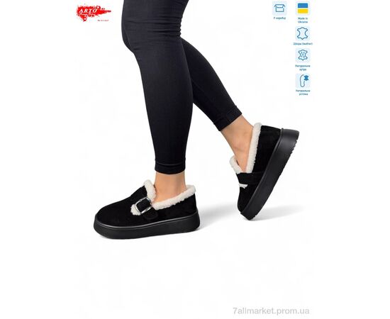 Фотография Туфли женские стильные зима 185 ч. з. (8 пар р.37-41) "ARTO" недорого оптом от прямого поставщика, изображение 2