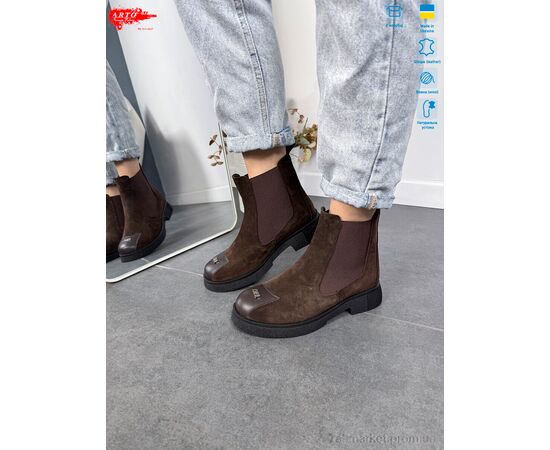 Фотография Ботинки женские стильные зима 105 кор.з. хутро (8 пар р.36-41) "ARTO" недорого оптом от прямого поставщика, изображение 2