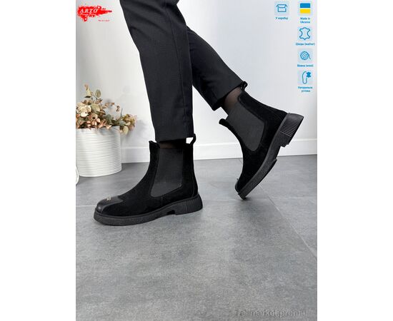 Фотография Ботинки женские стильные зима 105 ч.з. хутро (8 пар р.36-41) "ARTO" недорого оптом от прямого поставщика, изображение 3