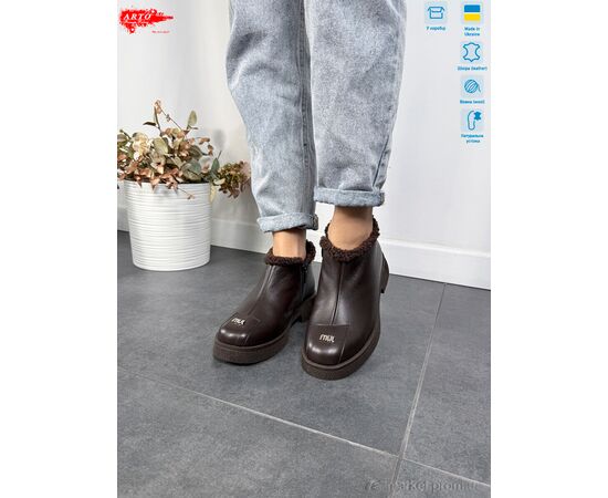 Фотография Ботинки женские стильные зима 322 кор.к. хутро (8 пар р.36-41) "ARTO" недорого оптом от прямого поставщика, изображение 4