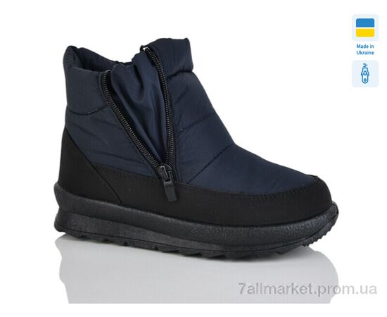 Фотография Ботинки женские стильные зима 114 синій однотон. (8 пар р.37-41) "Selena" недорого оптом от прямого поставщика, изображение 2