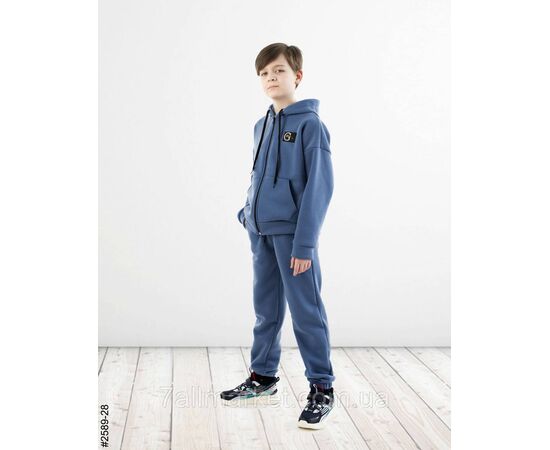 Спортивний костюм на блискавці тринитка на флісі підліток 36,38,40,42 (6кв) "NOWEMBER", зображення 2