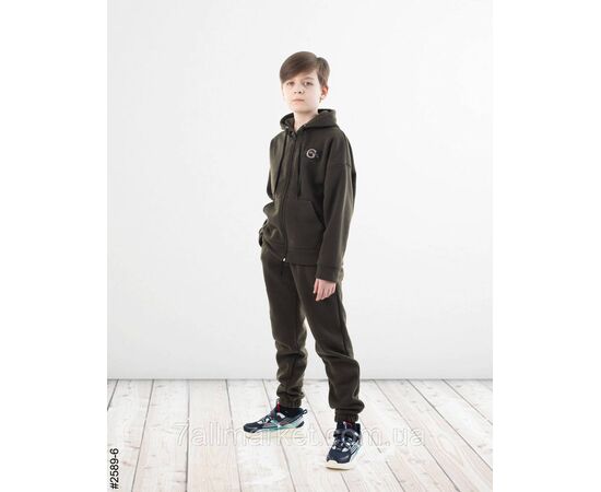 Спортивний костюм на блискавці тринитка на флісі підліток 36,38,40,42 (6кв) "NOWEMBER", зображення 3