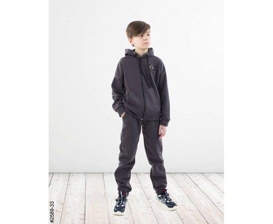 Спортивний костюм на блискавці тринитка на флісі підліток 36,38,40,42 (6кв) "NOWEMBER", зображення 6