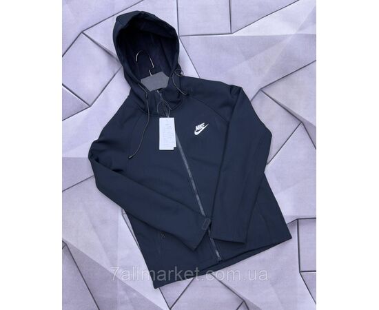 Фотография Ветровка мужская молодёжная с капюшоном/на флисе р-ры L-4XL (3цв) "MACCALI" недорого от прямого поставщика, изображение 2