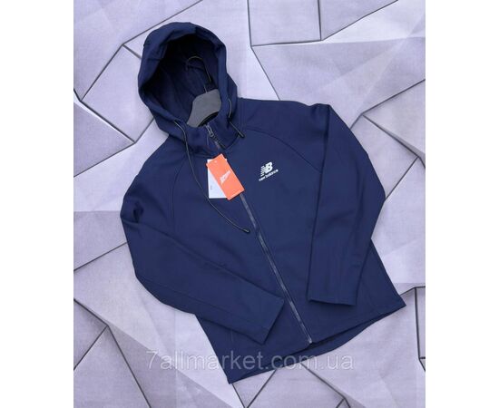 Фотография Ветровка мужская молодёжная с капюшоном/на флисе р-ры L-4XL (3цв) "MACCALI" недорого от прямого поставщика, изображение 2