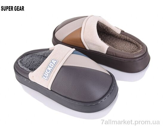 Тапки чоловічі домашні Зима 8801 mix (12 пар р.40-47) "Super Gear" недорого оптом від прямого постачальника, зображення 3