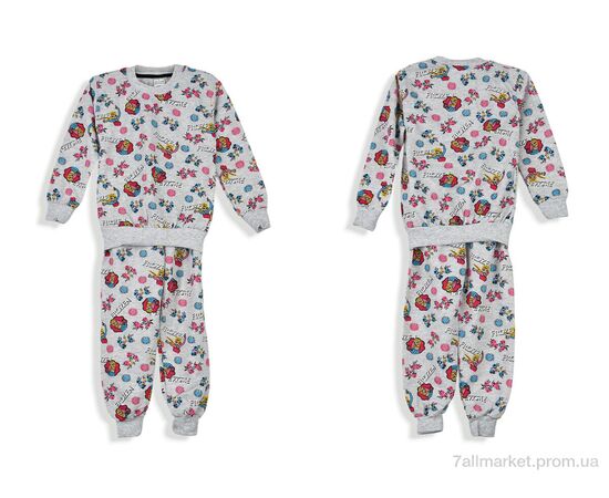 Фотография Пижама детская Зима Піжама байка grey (5 шт. р.сетка 4-8) "OL" недорого оптом от прямого поставщика, изображение 3