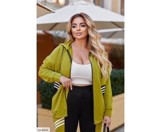 Фотография Женский костюм кофта с брюками на резнике большие размеры р.46-48;50-52;54-56;58-60;62-64 (3цв) "VLADA" купить недорого от прямого поставщика, изображение 11