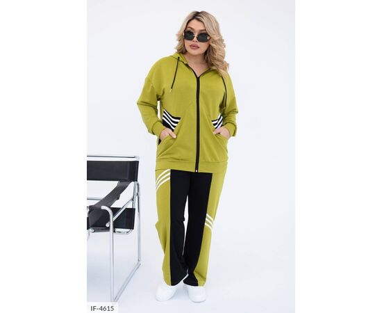 Фотография Женский костюм кофта с брюками на резнике большие размеры р.46-48;50-52;54-56;58-60;62-64 (3цв) "VLADA" купить недорого от прямого поставщика, изображение 7