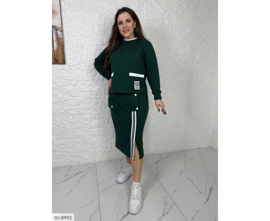 Фотография Костюм двойка женский большие размеры р.46-48;50-52;54-56;58-60;62-64 (3цв) "VLADA" купить недорого от прямого поставщика, изображение 4