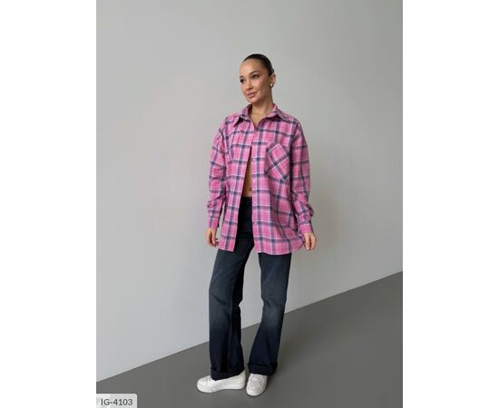 Фотография Женская фланелевая рубашка р.УНИВЕРСАЛЬНЫЙ (6цв) "ANNABELLE" купить недорого от прямого поставщика, изображение 21