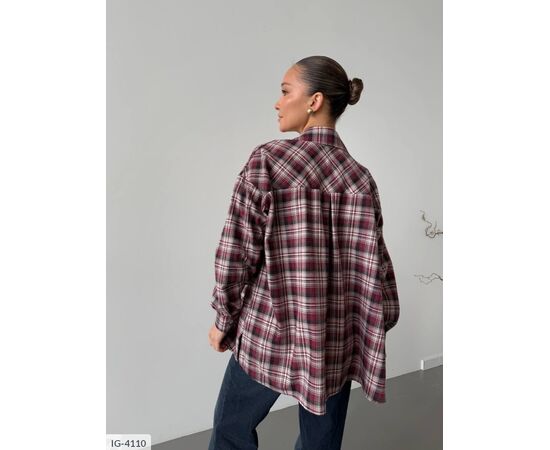 Фотография Женская фланелевая рубашка р.УНИВЕРСАЛЬНЫЙ (6цв) "ANNABELLE" купить недорого от прямого поставщика, изображение 16