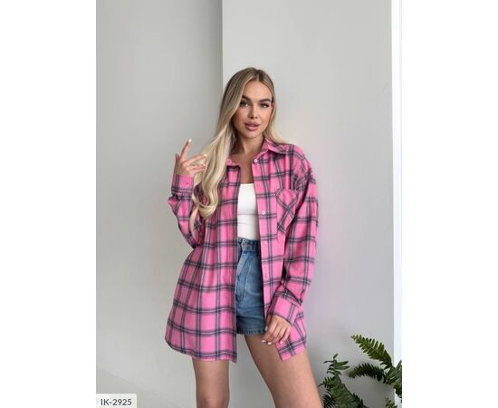 Фотография Женская фланелевая рубашка р.УНИВЕРСАЛЬНЫЙ (6цв) "ANNABELLE" купить недорого от прямого поставщика, изображение 2