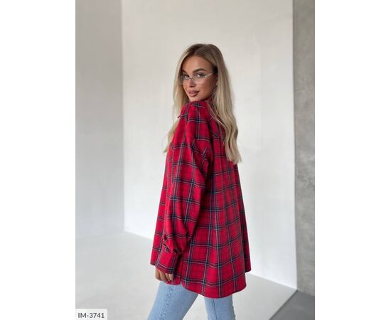 Фотография Женская фланелевая рубашка р.УНИВЕРСАЛЬНЫЙ (6цв) "ANNABELLE" купить недорого от прямого поставщика, изображение 15