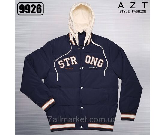 Фотография Куртка-бомбер мужская зимняя с капюшоном  размеры 46-54 (4цв)  "REMAIN" купить недорого от прямого поставщика, изображение 2