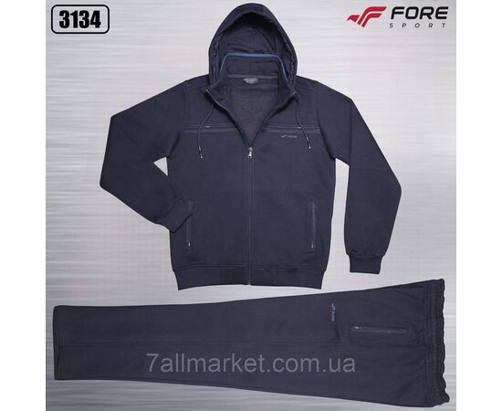 Фотография Спортивный мужской костюм на флисе FORE размеры  M-3XL (5цв) "REMAIN" купить недорого от прямого поставщика, изображение 2