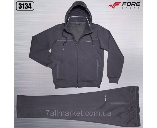 Фотография Спортивный мужской костюм на флисе FORE размеры  M-3XL (5цв) "REMAIN" купить недорого от прямого поставщика, изображение 3