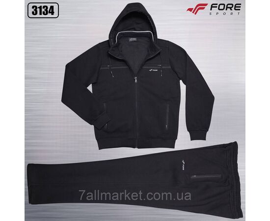 Фотография Спортивный мужской костюм на флисе FORE размеры  M-3XL (5цв) "REMAIN" купить недорого от прямого поставщика, изображение 5