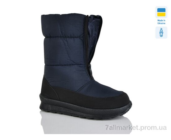 Фотография Дутики женские утепленные зима 110 синій однотон. (7 пар р.37-41) "Selena" недорого оптом от прямого поставщика, изображение 2