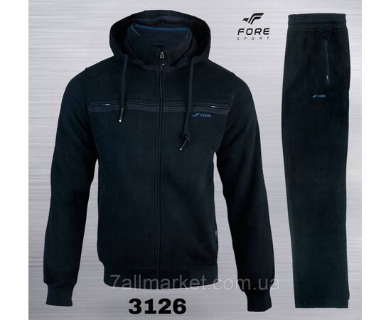 Фотография Спортивный мужской костюм на флисе FORE Супер батал р-ры 6XL-9XL (3цв)"REMAIN" недорого от прямого поставщика, изображение 3