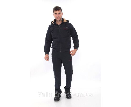 Спортивний чоловічий костюм на фліс велюрі Пума розміри M-3XL (2 кв) "REMAIN" купити недорого від прямого постачальника, зображення 4