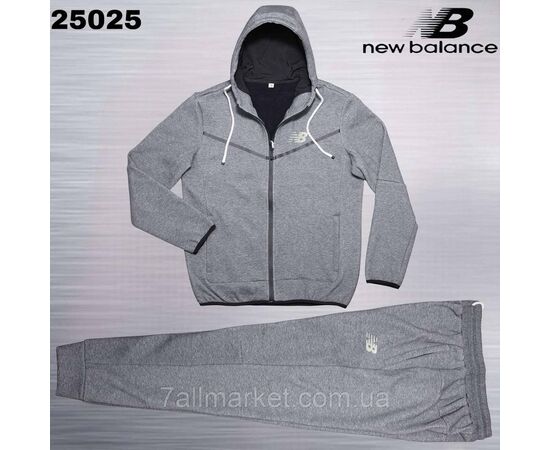 Спортивний чоловічий костюм на фліс велюрі New Balance розміри M-3XL (5 кв) "REMAIN" купити недорого від прямого постачальника, зображення 2