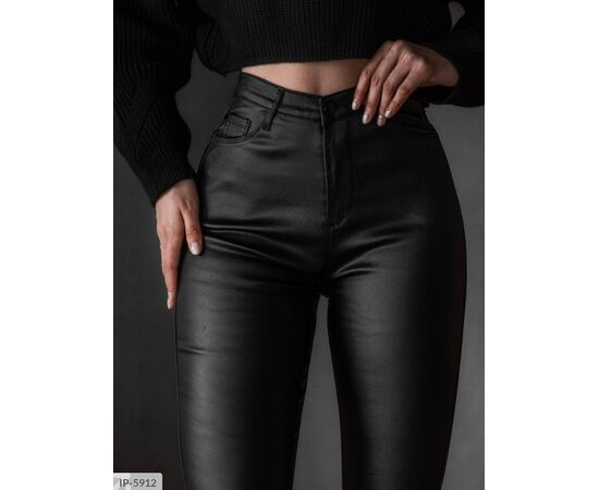 Шкіряні жіночі штани на флісі. р.42-44;44-46 "BEST FASHION" купити недорого від прямого постачальника, зображення 2