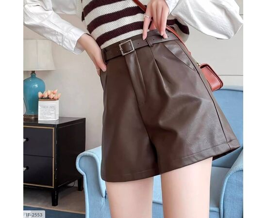 Жіночі стильні шорти з екошкіри. р.42-44;44-46 (2кол.) "BEST FASHION" купити недорого від прямого постачальника, зображення 4