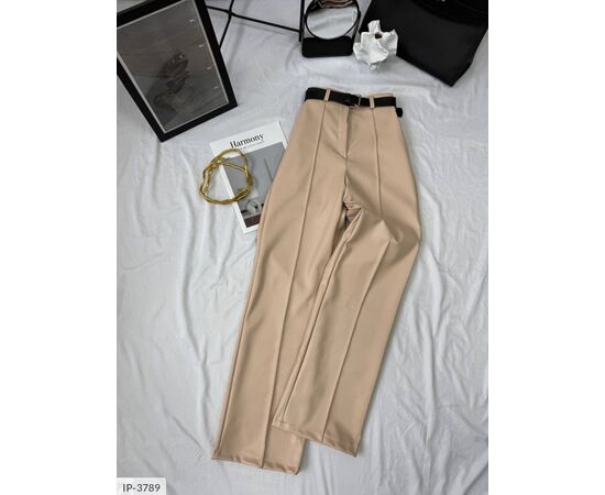 Шкіряні жіночі штани на флісі. р.42-44;44-46;46-48 "BEST FASHION" купити недорого від прямого постачальника, зображення 7