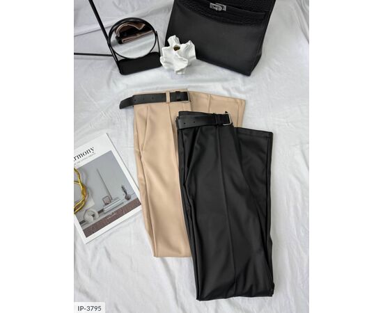 Шкіряні жіночі штани на флісі. р.42-44;44-46;46-48 "BEST FASHION" купити недорого від прямого постачальника, зображення 5