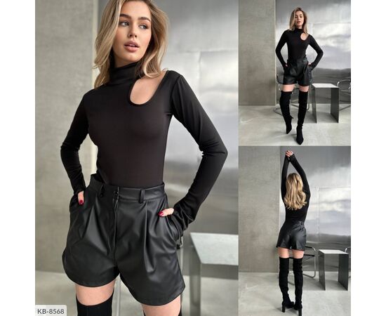 Жіночі стильні шорти з екошкіри. р.42-44;44-46 (2кол.) "BEST FASHION" купити недорого від прямого постачальника, зображення 15