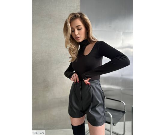 Жіночі стильні шорти з екошкіри. р.42-44;44-46 (2кол.) "BEST FASHION" купити недорого від прямого постачальника, зображення 11