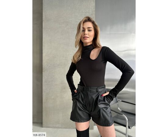 Жіночі стильні шорти з екошкіри. р.42-44;44-46 (2кол.) "BEST FASHION" купити недорого від прямого постачальника, зображення 9