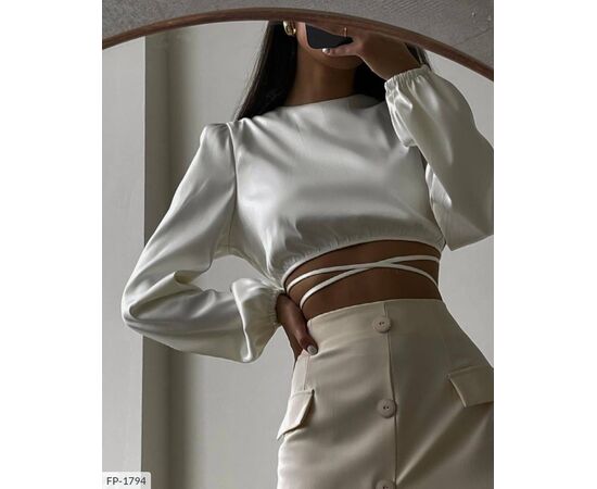 Топ на зав'язках р.42-44;44-46 (3кол.) "BEST FASHION" купити недорого від прямого постачальника, зображення 16