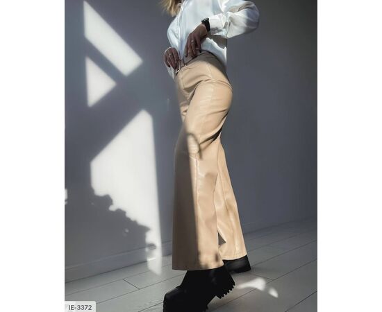 Шкіряні жіночі штани на флісі. р.42-44;44-46;46-48 "BEST FASHION" купити недорого від прямого постачальника, зображення 6