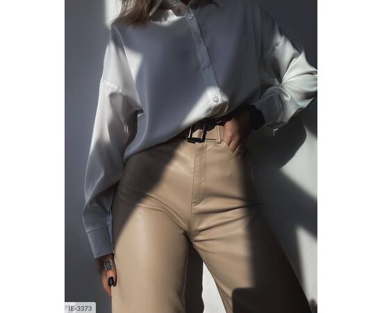 Шкіряні жіночі штани на флісі. р.42-44;44-46;46-48 "BEST FASHION" купити недорого від прямого постачальника, зображення 8