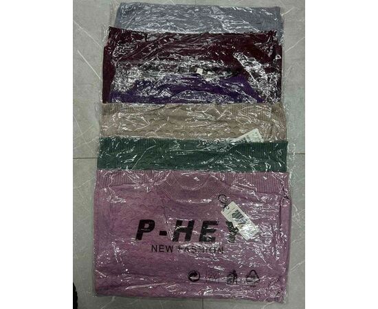 Светр жіночий Q524 mix р.52-58 "P.HEY" недорого оптом від прямого постачальника, зображення 2