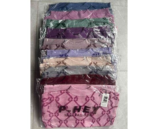 Светр жіночий Q550 mix р.52-58 "P.HEY" недорого оптом від прямого постачальника, зображення 2