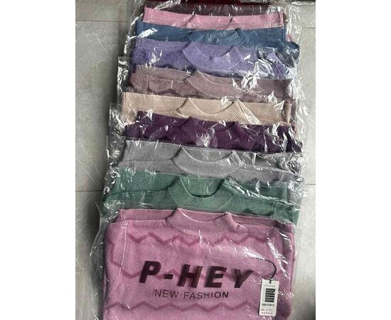 Светр жіночий Q552 mix р.52-58 "P.HEY" недорого оптом від прямого постачальника, зображення 2