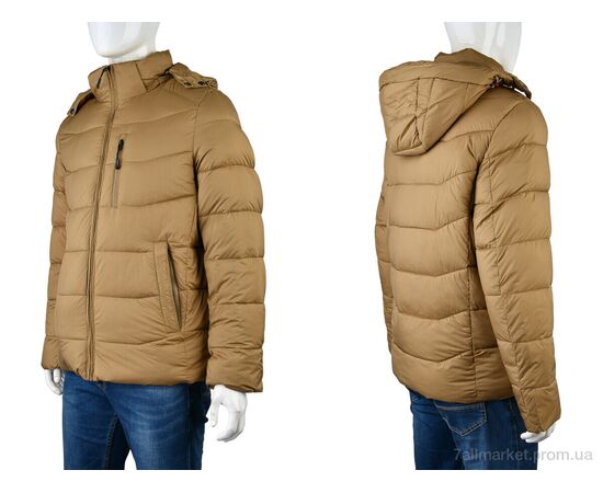 Куртка чоловіча Зима 4226-AB2551-12 brown (6 шт. р.сітка46-56) "Мир" недорого оптом від прямого постачальника, зображення 3