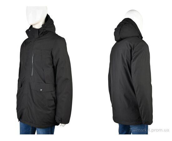 Куртка чоловіча Зима 4226-OK23106-6 black (5 шт. р.сіткаM-3XL) "Мир" недорого оптом від прямого постачальника, зображення 3