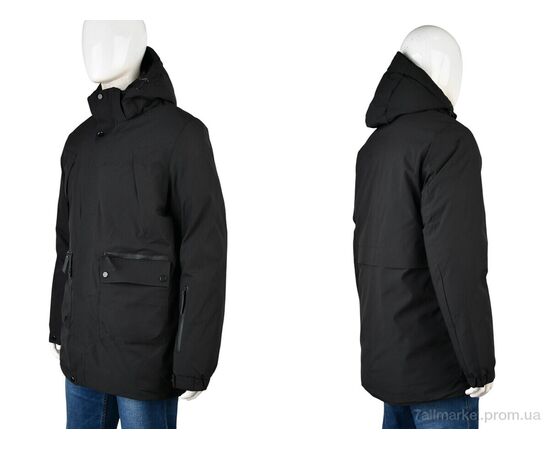 Куртка чоловіча Зима 4226-OK23115-6 black (5 шт. р.сіткаM-3XL) "Мир" недорого оптом від прямого постачальника, зображення 3