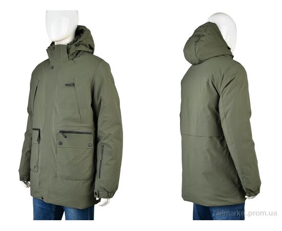 Куртка чоловіча Зима 4226-OK23115-10 green (5 шт. р.сіткаM-3XL) "Мир" недорого оптом від прямого постачальника, зображення 3