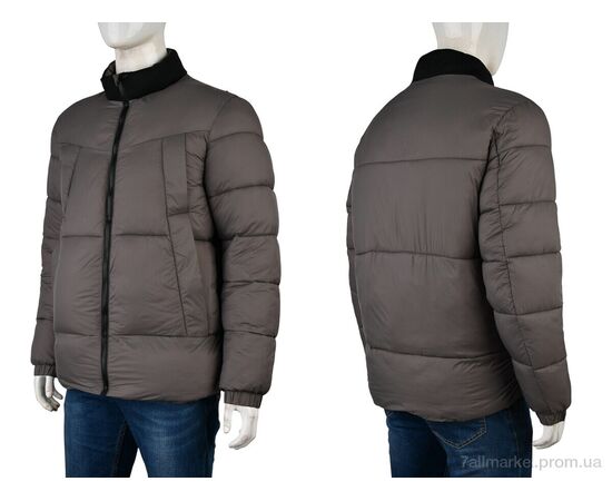 Фотография Куртка мужская Весна/осень 4238-C1132-2 grey (5 шт. р.сетка L-4XL) "Мир" недорого оптом от прямого поставщика, изображение 3