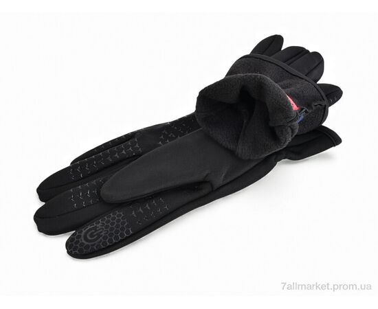 Рукавички для дітей Зима 2407-4 black (12 шт. р.сіткаS-L) "KUINH" недорого оптом від прямого постачальника, зображення 2