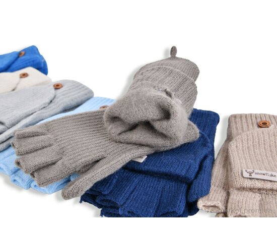 Рукавиці дитячі Зима 2724 mix (12 шт. р.сітка9-12) "KUINH" недорого оптом від прямого постачальника, зображення 2