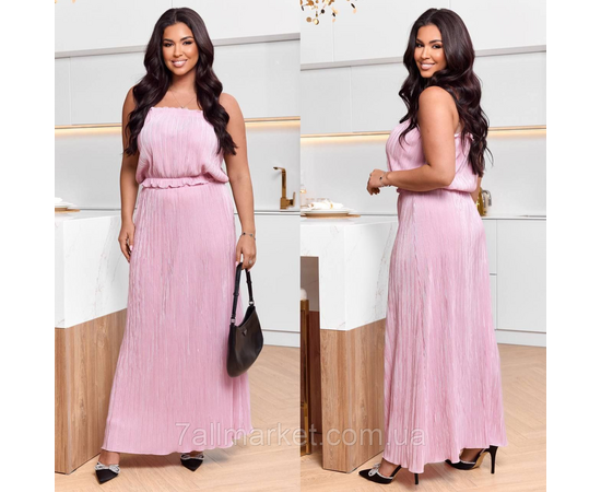 Костюм 2-ка жіночий шовк-плісе розміри: 46-60 "LADA" недорого від прямого постачальника, зображення 2