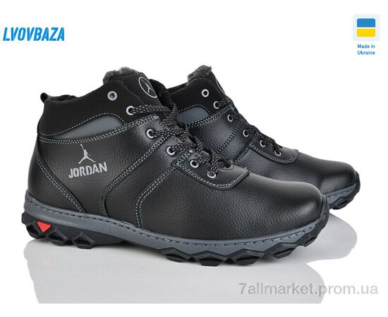 Фотография Ботинки мужские стильные зима Cardinal Б10 кз чорний (8 пар р.40-45) "Lvovbaza" недорого оптом от прямого поставщика, изображение 2